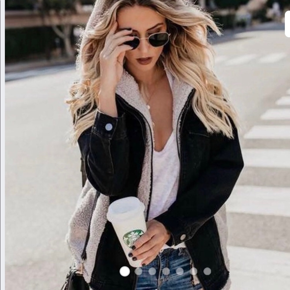 HALF JEAN/HALF TEDDY COAT